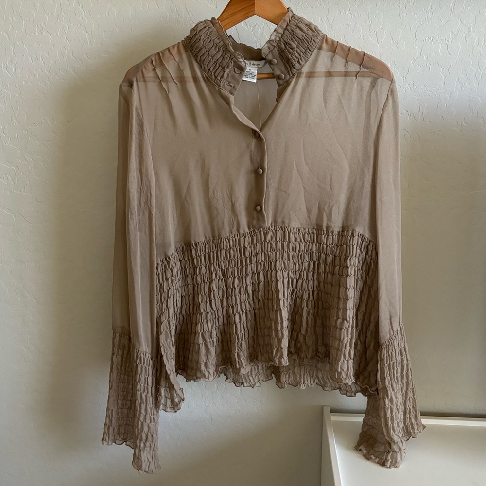 Silk Ruched Top